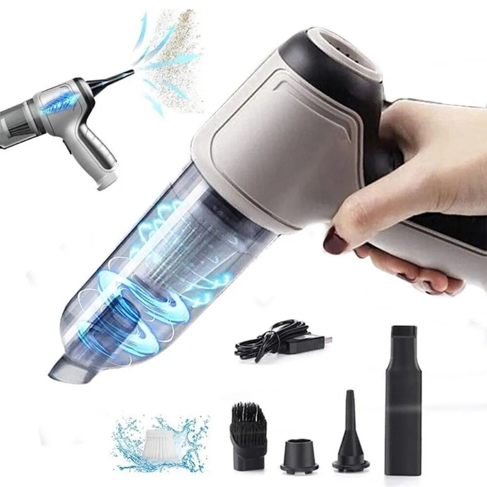 Air Suction Car Cordless Vacuum Cleaner All in 1 Cleaning Accessories Car Dust Blower Power Dust Cleaning Tools