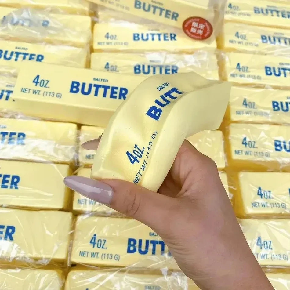 Butter Squishy, Squeeze Toys, Squishy Butter, Realistic Butter Stick Soft Squeeze Toys