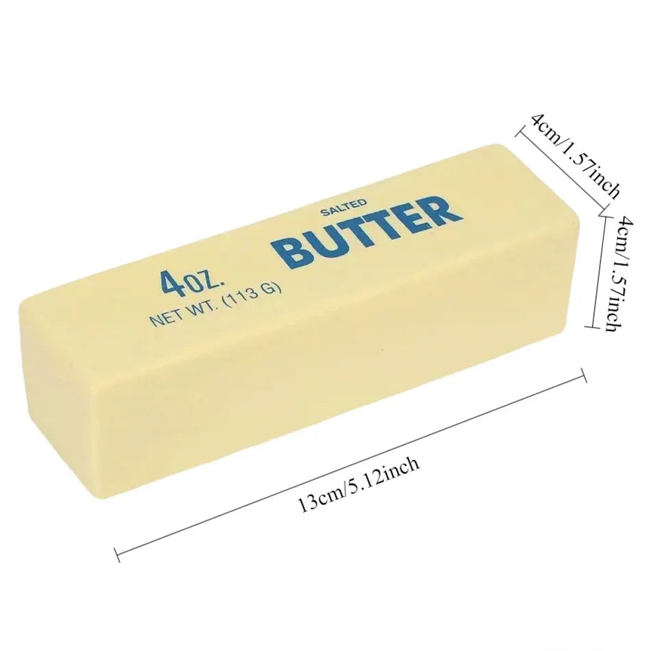 Butter Squishy, Squeeze Toys, Squishy Butter, Realistic Butter Stick Soft Squeeze Toys