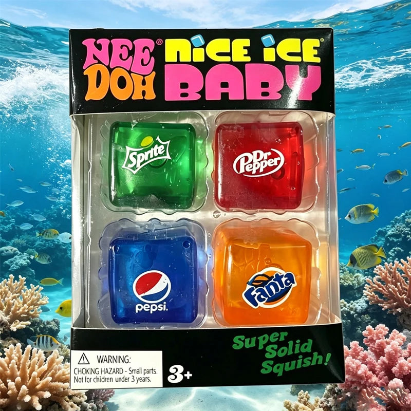 Squishy Schylling/* NeeDoh Nice Cube *Sensory Squeeze Toy Super Squish Stress Relief Anxiety Sensory Tool Stress Reliever Toys
