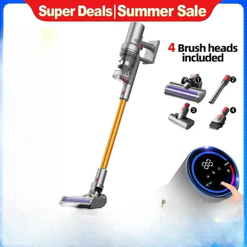 ABIR VC205 Cordless Handheld Vacuum Cleaner,27000PA,Touch Screen,Smart Dust Sensor,Auto Speed Control for Home Bed Carpet