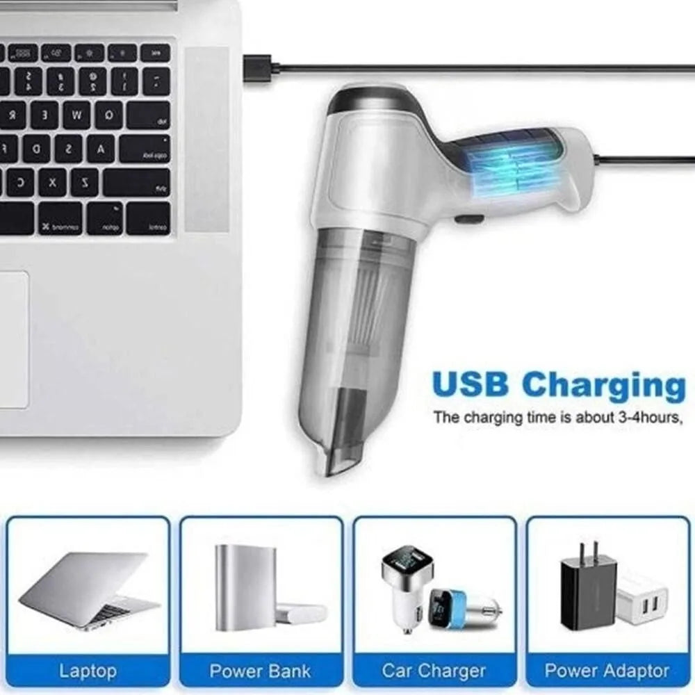 Air Suction Car Cordless Vacuum Cleaner All in 1 Cleaning Accessories Car Dust Blower Power Dust Cleaning Tools