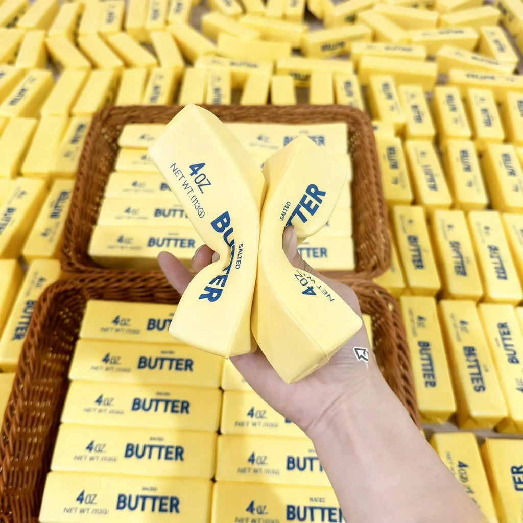 Butter Squishy, Squeeze Toys, Squishy Butter, Realistic Butter Stick Soft Squeeze Toys